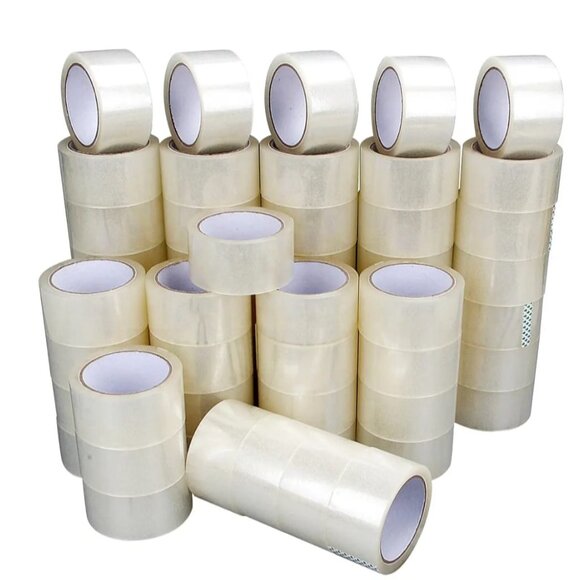 6 ROLLS 2" x 110 Yards (330ft) Clear Carton Sealing Packing Package Tape- 2Mil - Picture 1 of 4